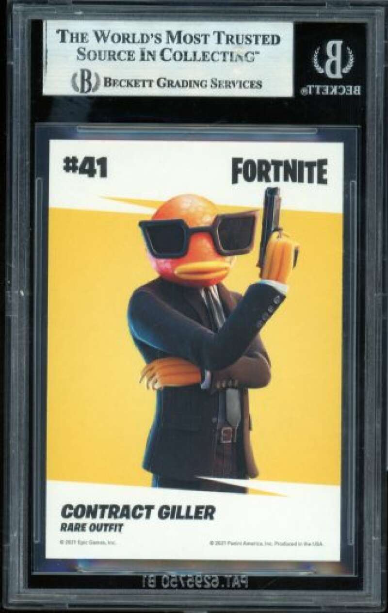 Contract Giller Card 2021 Fortnite USA Series 3 Holofoil #41 BGS 8 Image 2