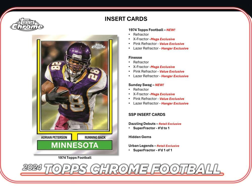 2024 Topps Chrome Football Mega Box Image 6