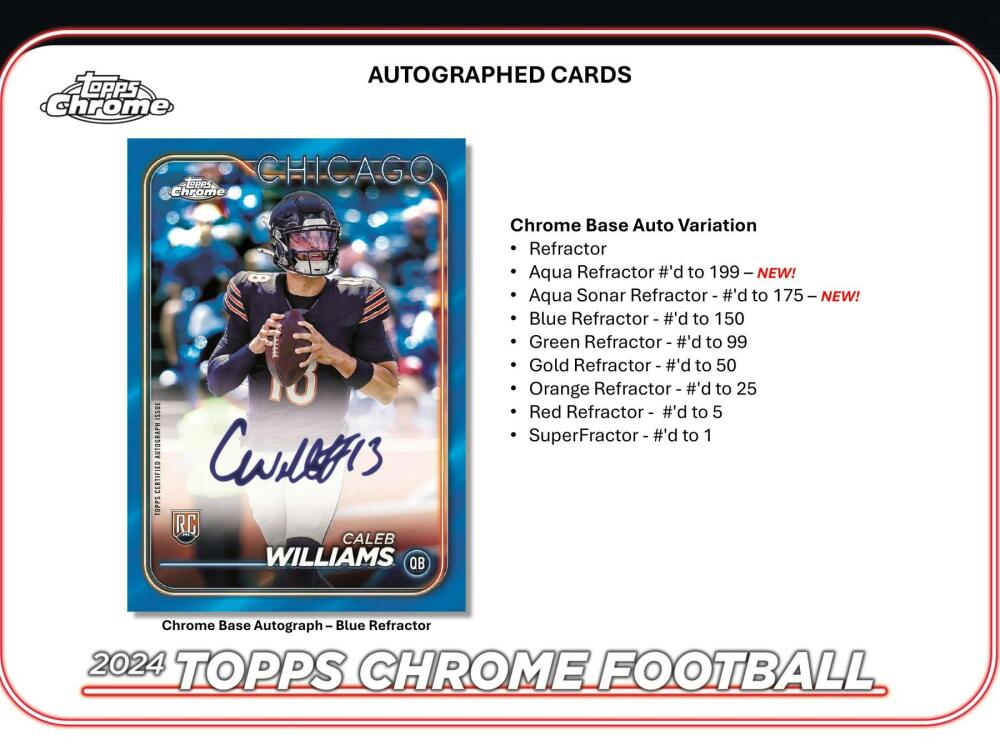 2024 Topps Chrome Football Mega Box Image 7