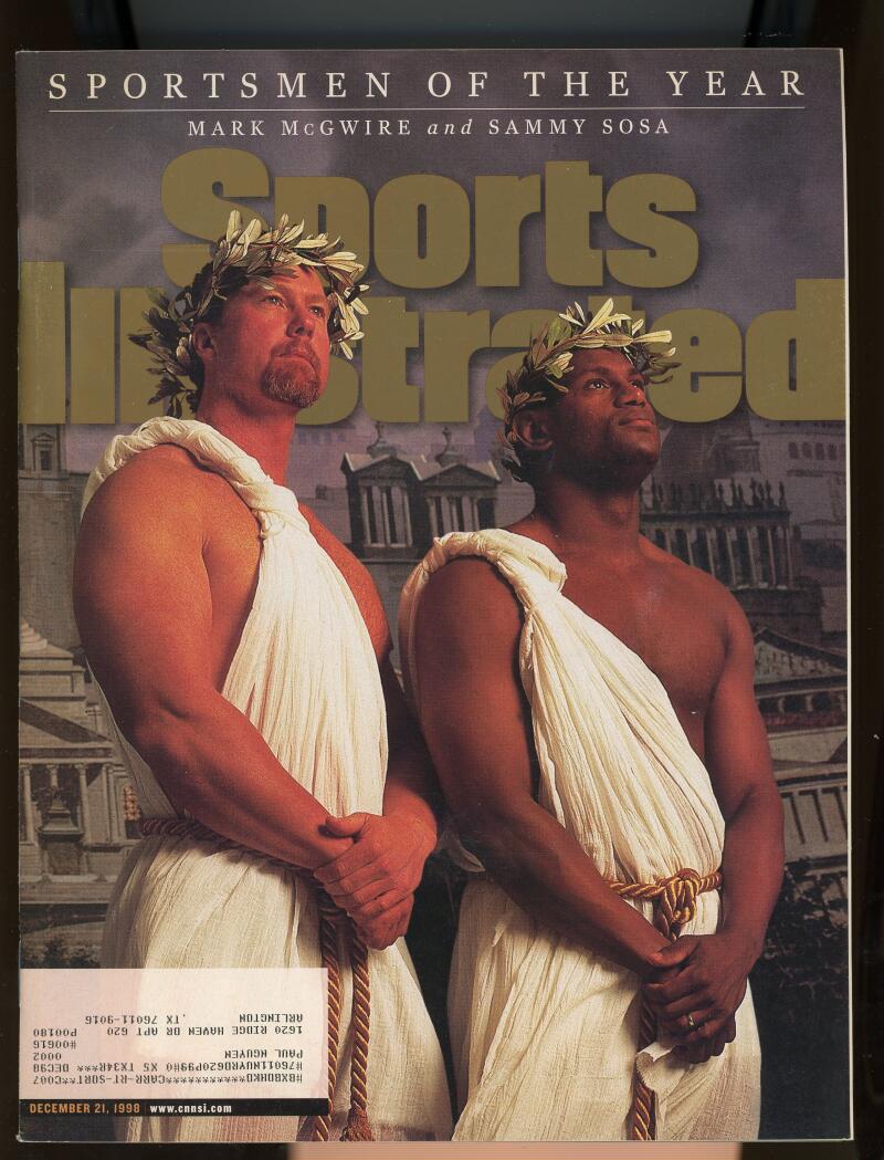 Sports Illustrated Magazine December 21 1998 Mark McGwire Sammy Sosa Image 1