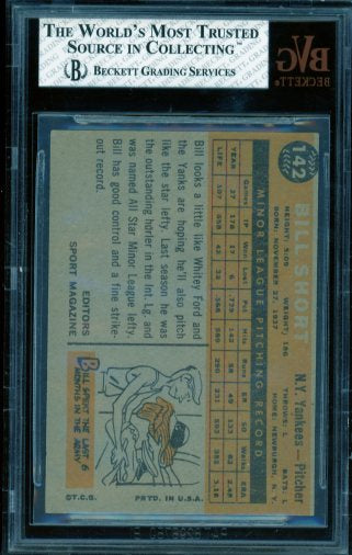 Bill Short Rookie Card 1960 Topps #142 BGS BVG 5 Image 2