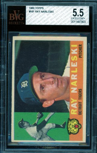 Ray Narleski Card 1950 Topps #161 BGS BVG 5.5 Image 1