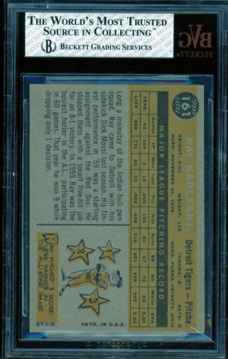 Ray Narleski Card 1950 Topps #161 BGS BVG 5.5 Image 2