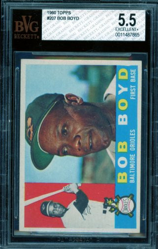 Bob Boyd Card 1960 Topps #207 BGS BVG 5.5 Image 1