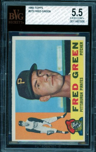 Fred Green Rookie Card 1960 Topps #272 BGS BVG 5.5 Image 1