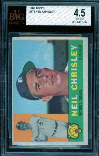 Neil Chrisley Card 1960 Topps #273 BGS BVG 4.5 Image 1