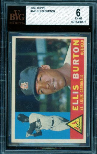 Ellis Burton Card 1960 Topps #446 BGS BVG 6 Image 1
