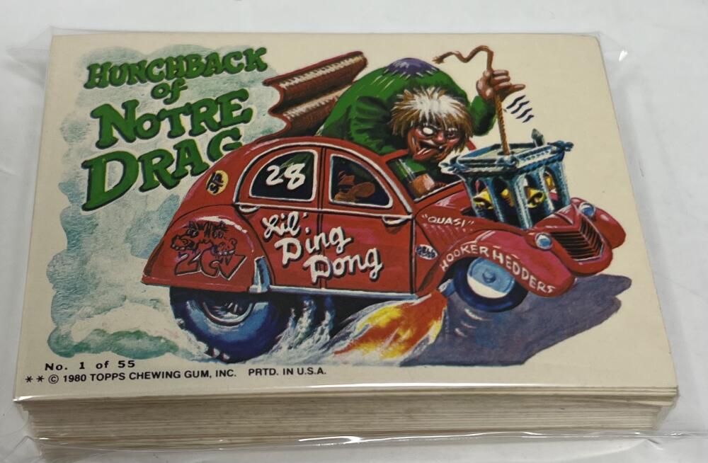 1980 Topps Weird Wheels Complete Trading Card Set Image 1