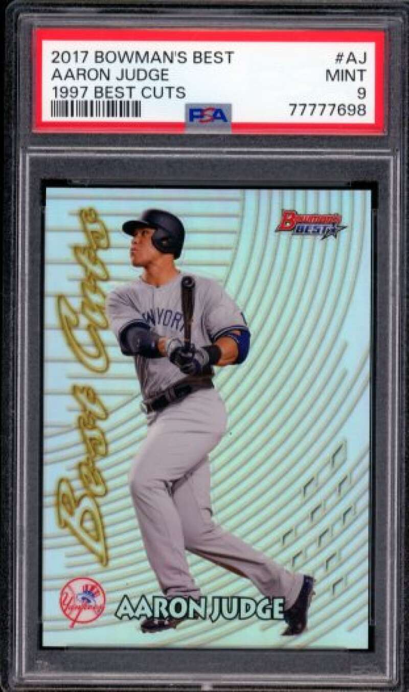 Aaron Judge Rookie Card 2017 Bowman's Best 1997 Best Cuts #AJ PSA 9 Image 1