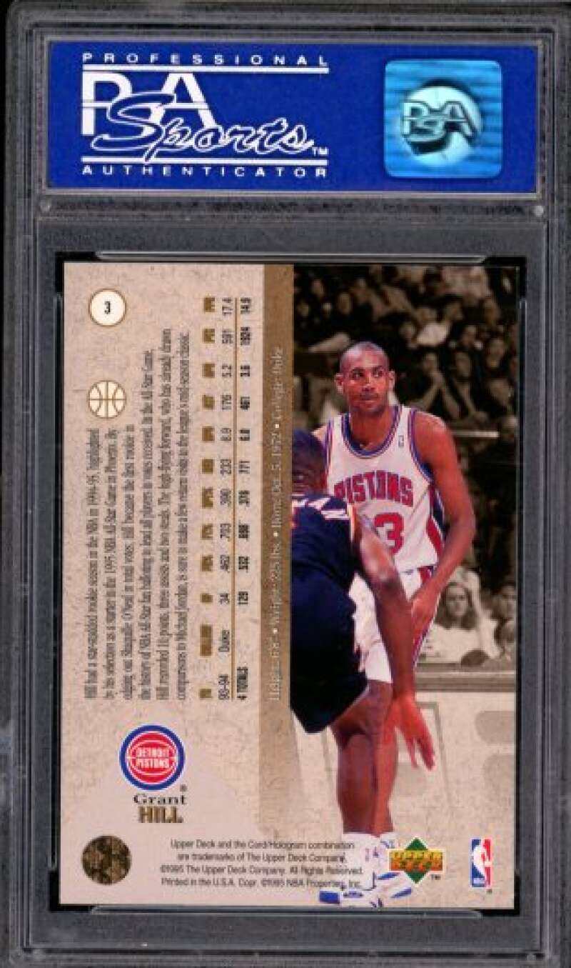 Grant Hill Rookie Card 1994-95 SP Foil #3 PSA 8 Image 2