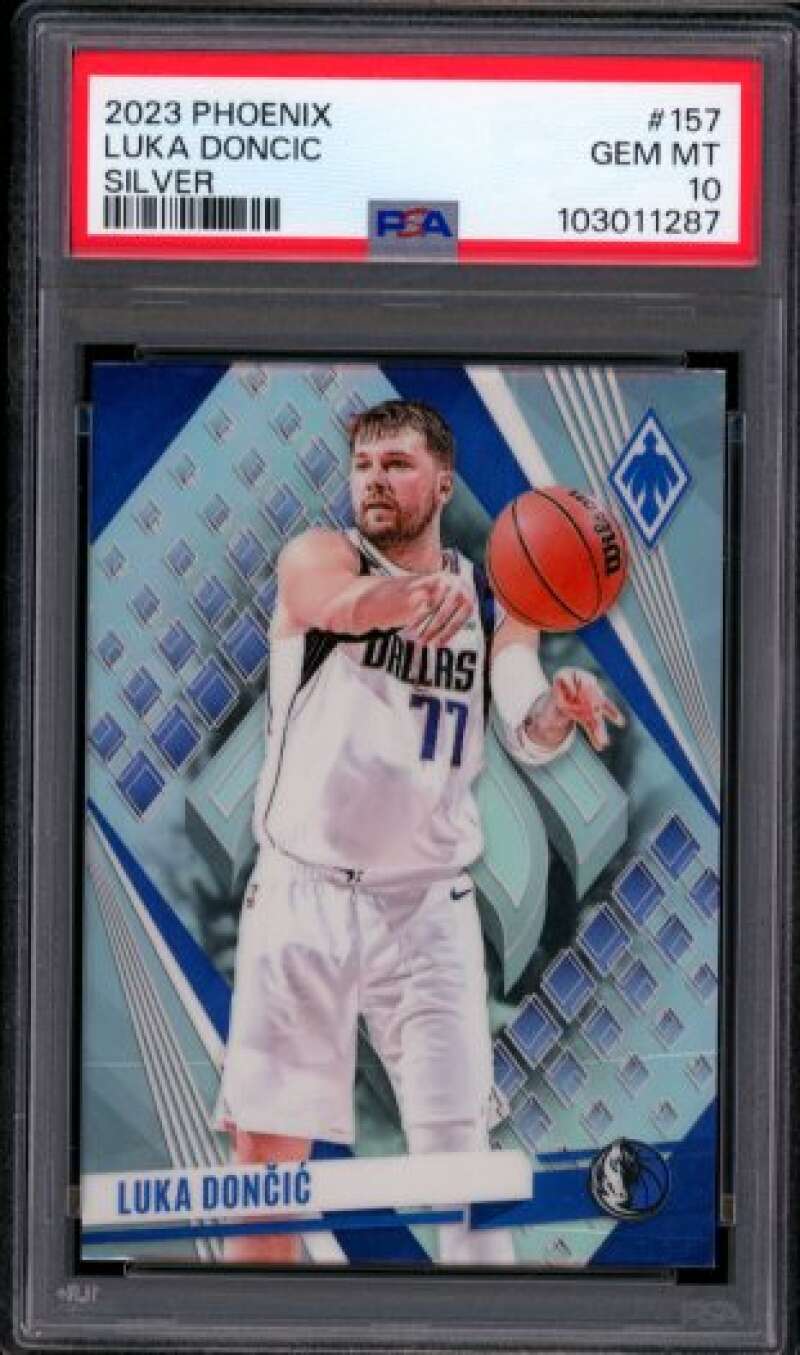 Luka Doncic Card 2023-24 Phoenix Silver (pop 1) #157 PSA 10 Image 1