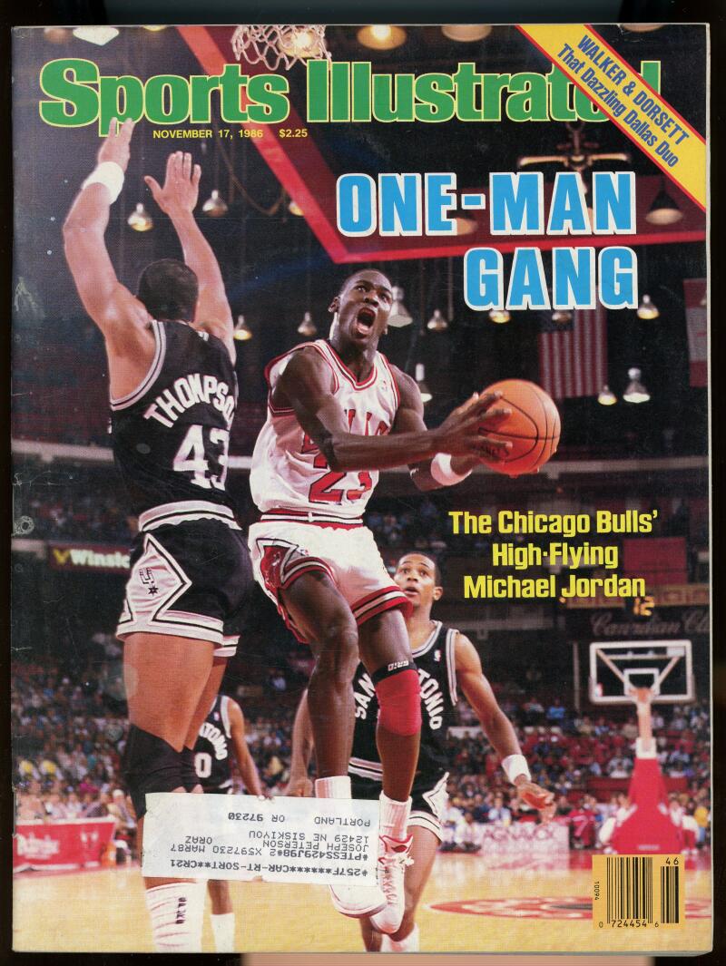 Sports Illustrated Magazine November 17 1986 Michael Jordan One Man Gang NBA Image 1