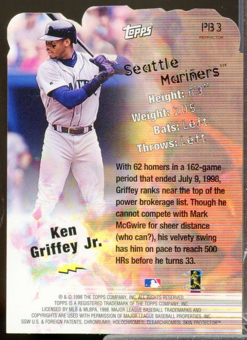 Ken Griffey Jr. Card 1999 Topps Power Brokers Refractors #PB3  Image 2