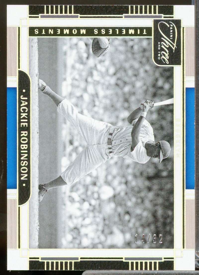 Jackie Robinson /32 2024 Panini Three and Two Timeless Moments Full Count #17  Image 1