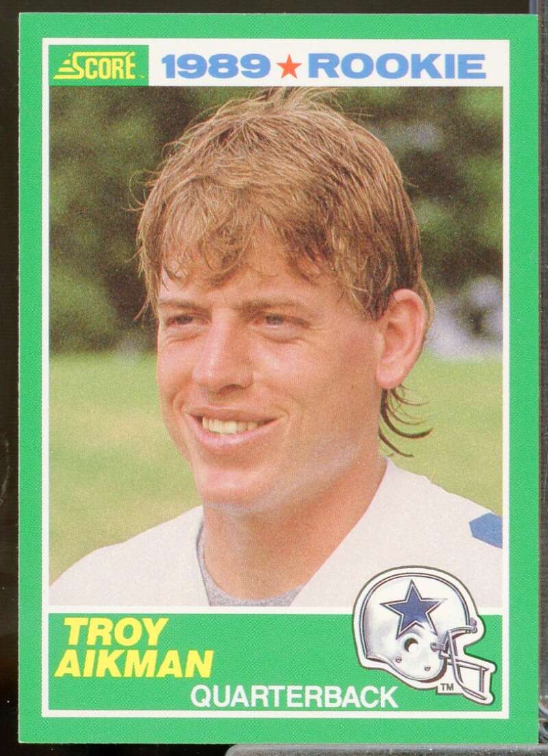 Troy Aikman Rookie Card 1989 Score #270  Image 1