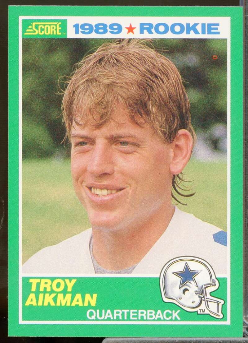 Troy Aikman Rookie Card 1989 Score #270  Image 1