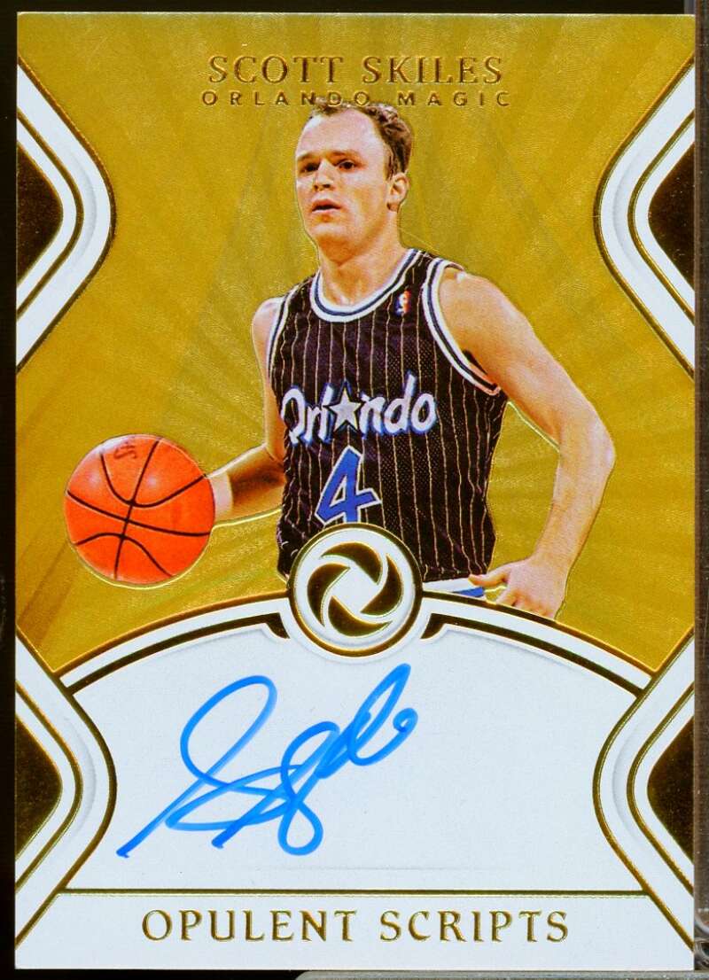 Scott Skiles /25 2018-19 Panini Opulence Opulent Scripts Autograph Gold #25  Image 1