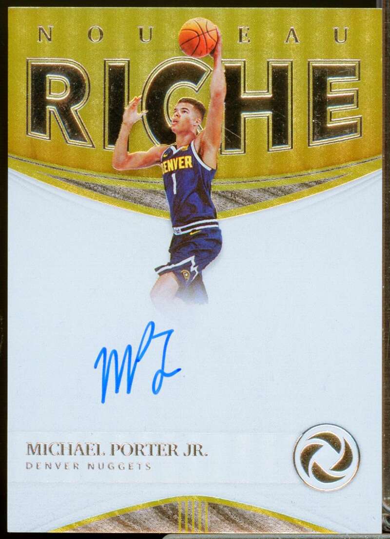 Michael Porter Jr. Rookie 2018-19 Panini Opulence Nouveau Riche Autograph #24  Image 1