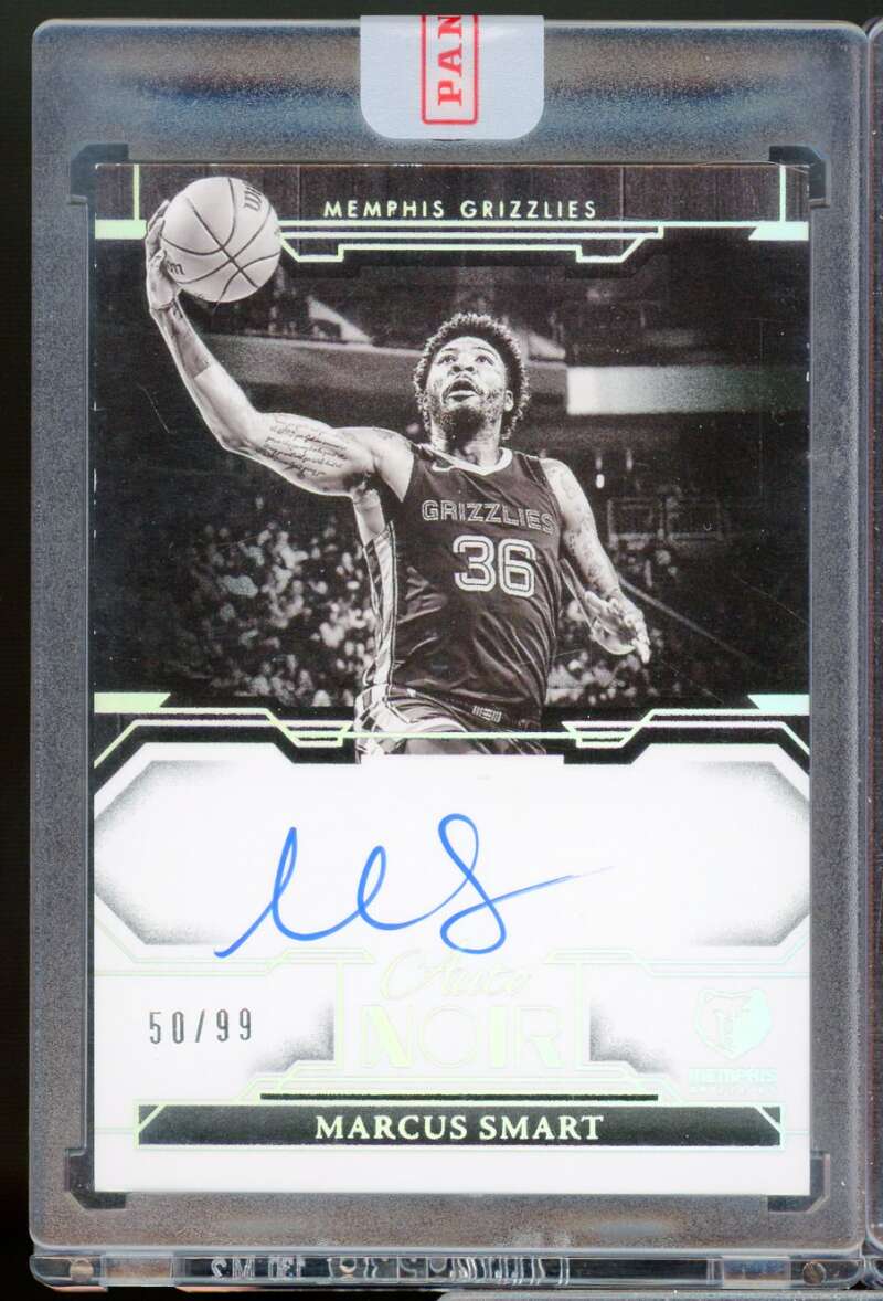 Marcus Smart /99 Card 2023-24 Panini Noir Autographs Black and White #4  Image 1