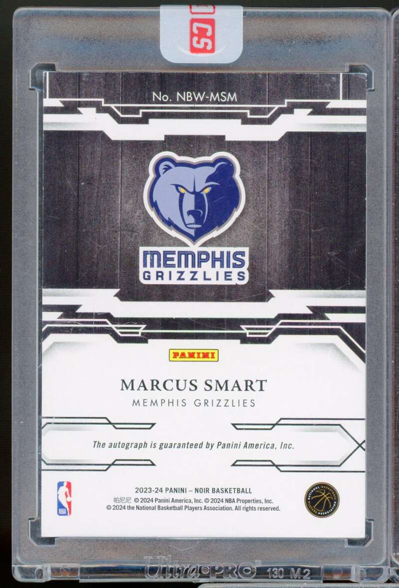 Marcus Smart /99 Card 2023-24 Panini Noir Autographs Black and White #4  Image 2