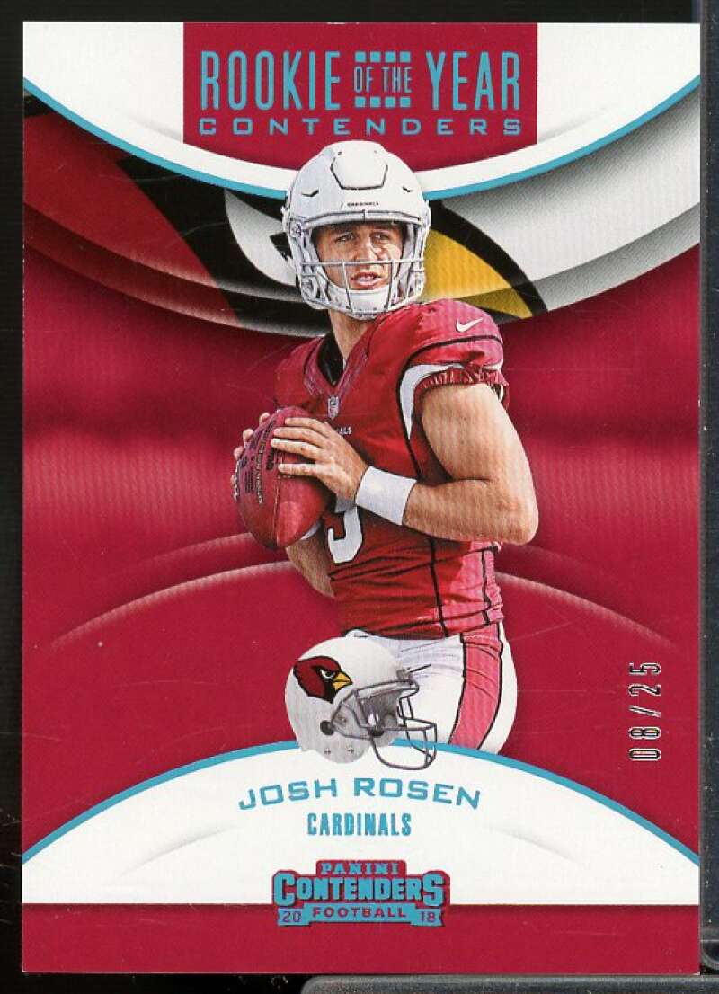 Josh Rosen 2018 Panini Contenders Rookie of the Year Contenders Platinum #6  Image 1