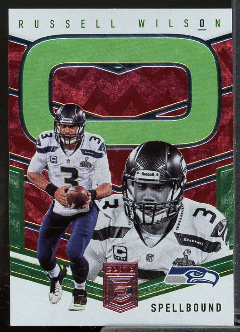 Russell Wilson  Card 2018 Elite Spellbound Red #O  Image 1