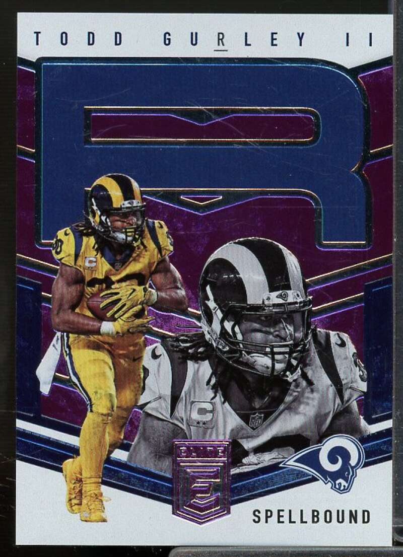 Todd Gurley II Card 2018 Elite Spellbound Purple #R  Image 1