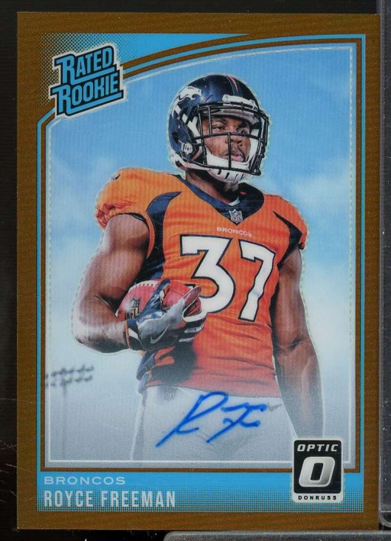 Royce Freeman Rookie 2018 Donruss Optic Rated Rookies Autographs Bronze #173  Image 1