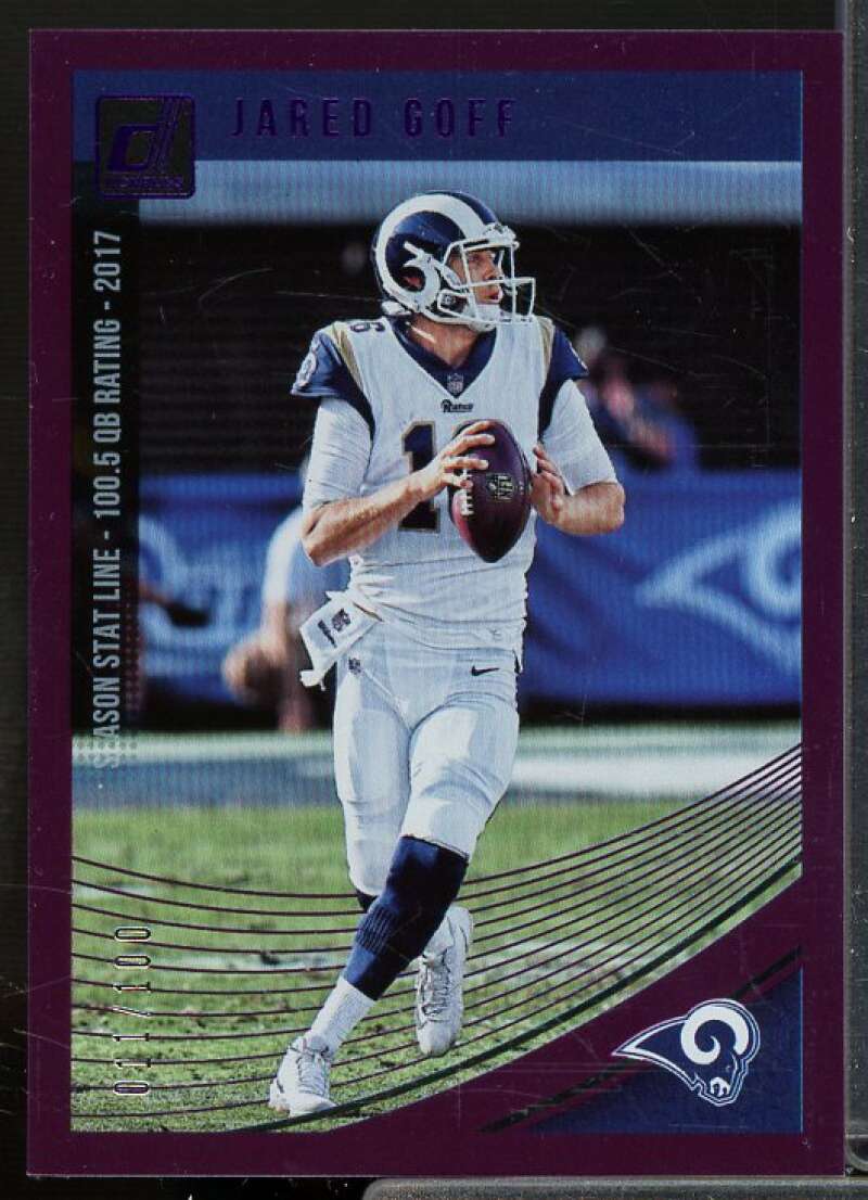 Jared Goff Card 2018 Donruss Season Stat Line #147  Image 1