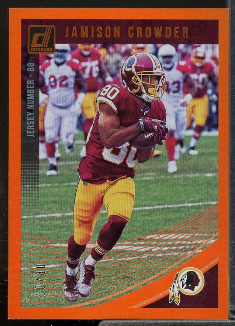 Jamison Crowder Card 2018 Donruss Jersey Number #289  Image 1