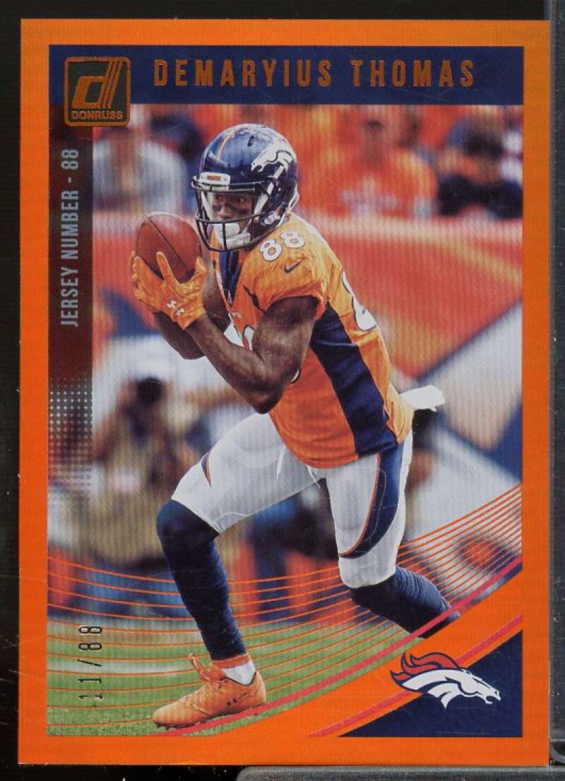 Demaryius Thomas Card 2018 Donruss Jersey Number #87  Image 1