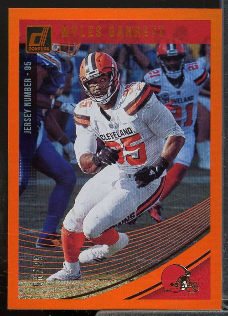 Myles Garrett Card 2018 Donruss Jersey Number #72  Image 1