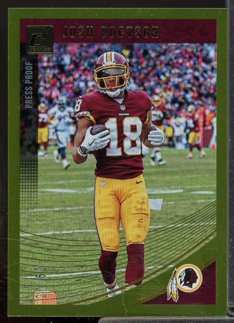 Josh Doctson Card 2018 Donruss Press Proof Gold #293  Image 1