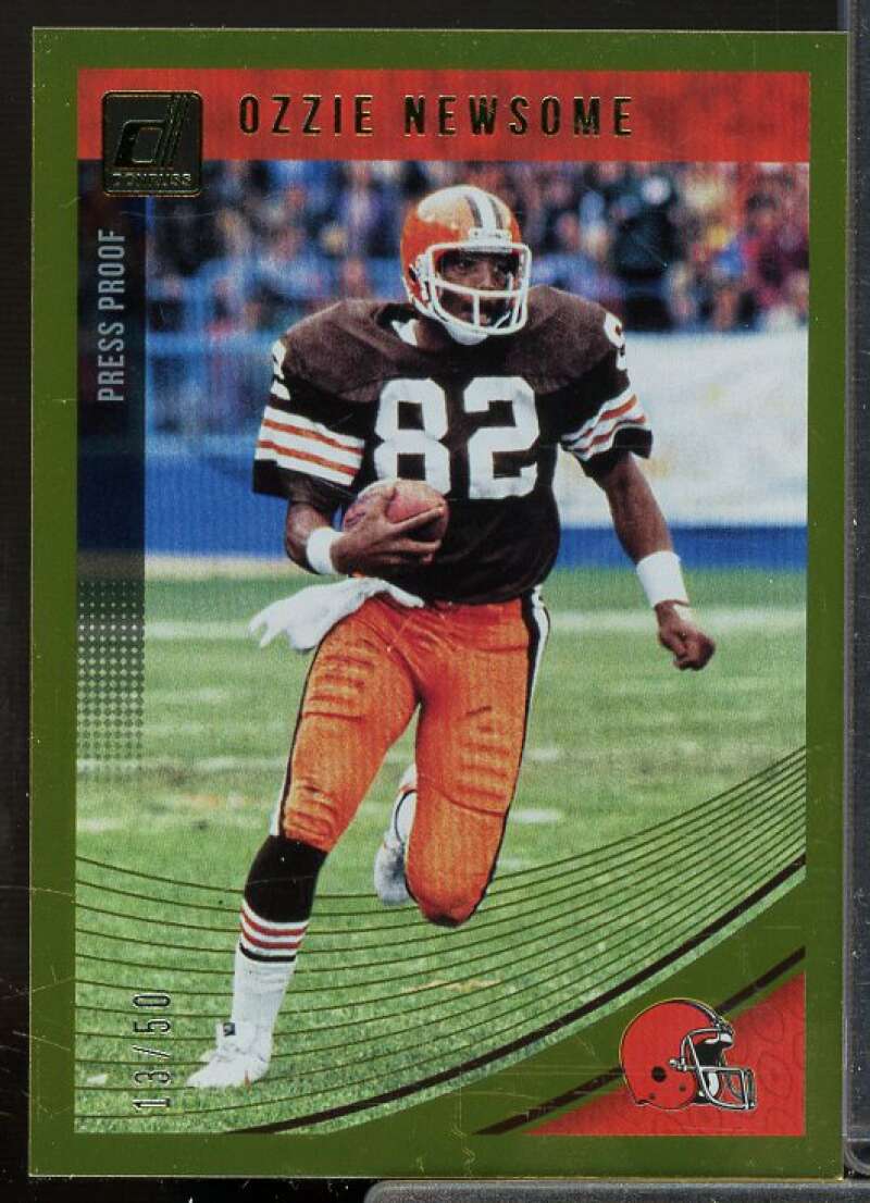 Ozzie Newsome Card 2018 Donruss Press Proof Gold #74  Image 1