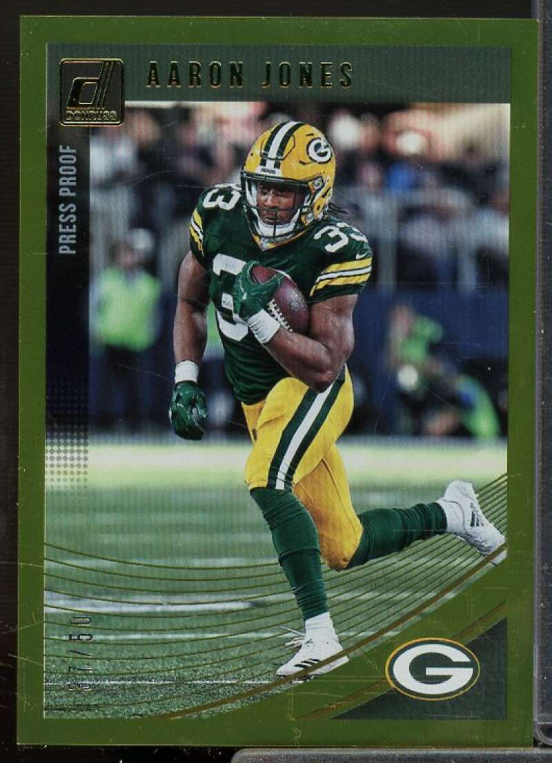 Aaron Jones Card 2018 Donruss Press Proof Gold #105  Image 1