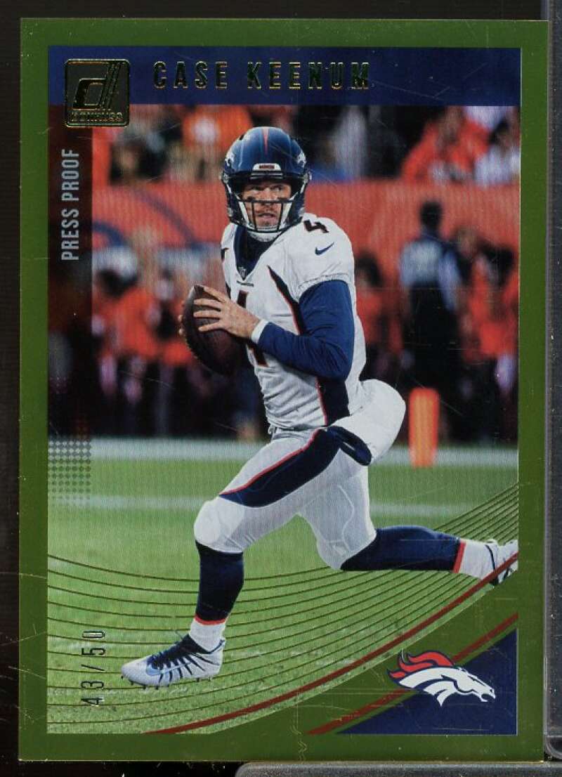 Case Keenum Card 2018 Donruss Press Proof Gold #175  Image 1