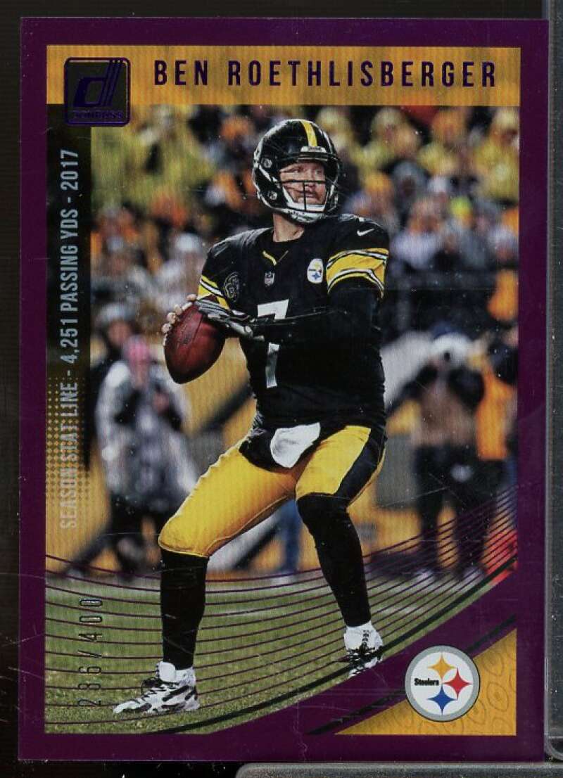 Ben Roethlisberger Card 2018 Donruss Season Stat Line #238  Image 1