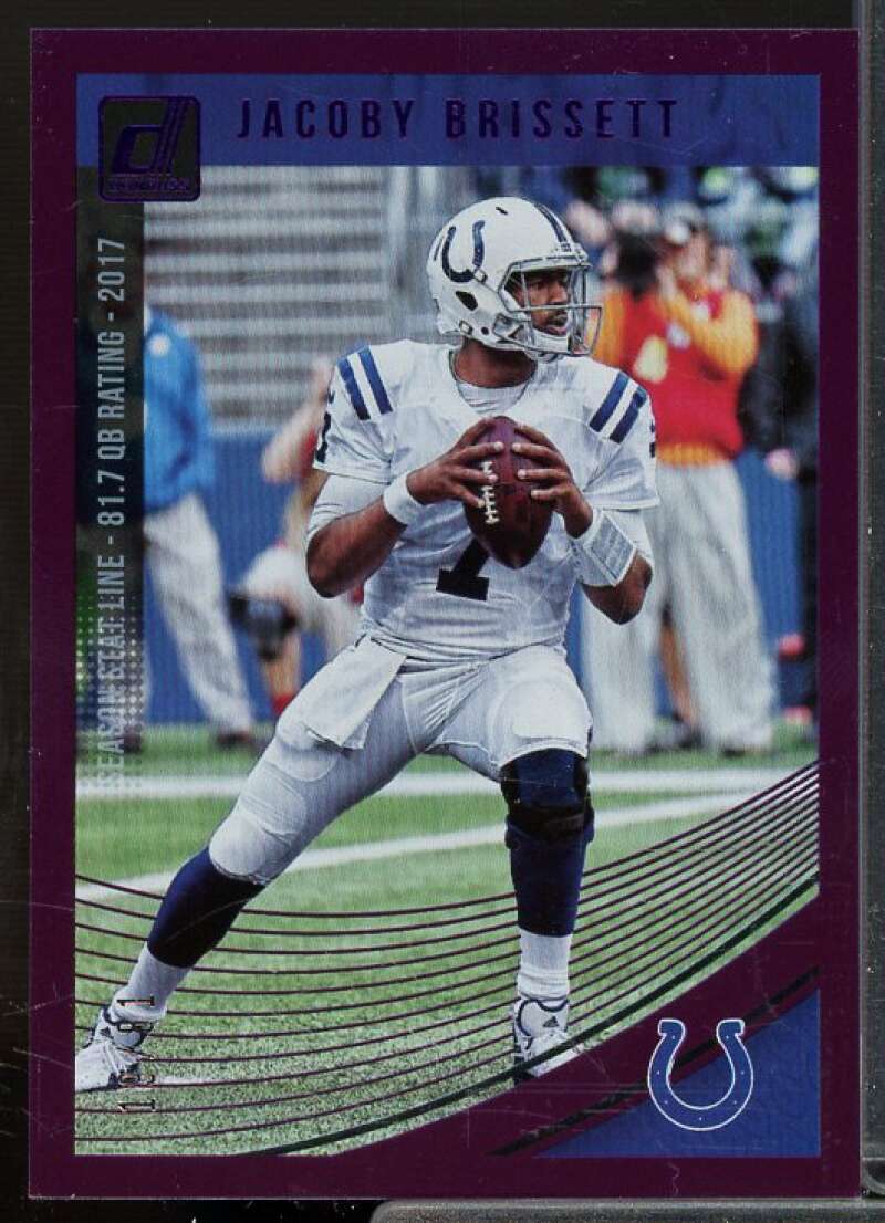 Jacoby Brissett Card 2018 Donruss Season Stat Line #122  Image 1