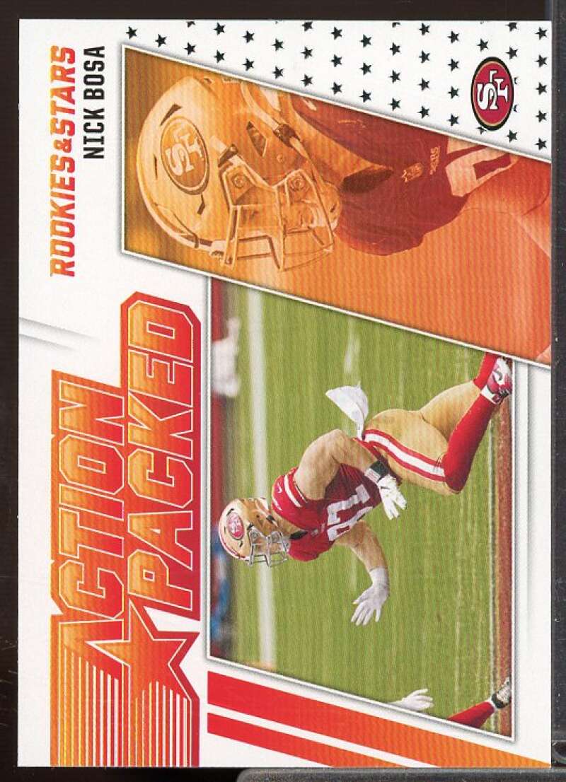 Nick Bosa Card 2021 Rookies Stars Action Packed #19  Image 1