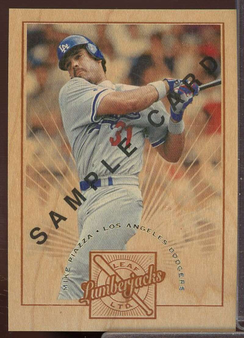 Mike Piazza Card 1996 Leaf Limited Lumberjacks Samples #8  Image 1