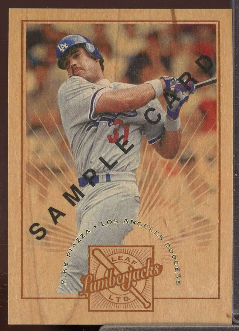 Mike Piazza Card 1996 Leaf Limited Lumberjacks Samples #8  Image 1