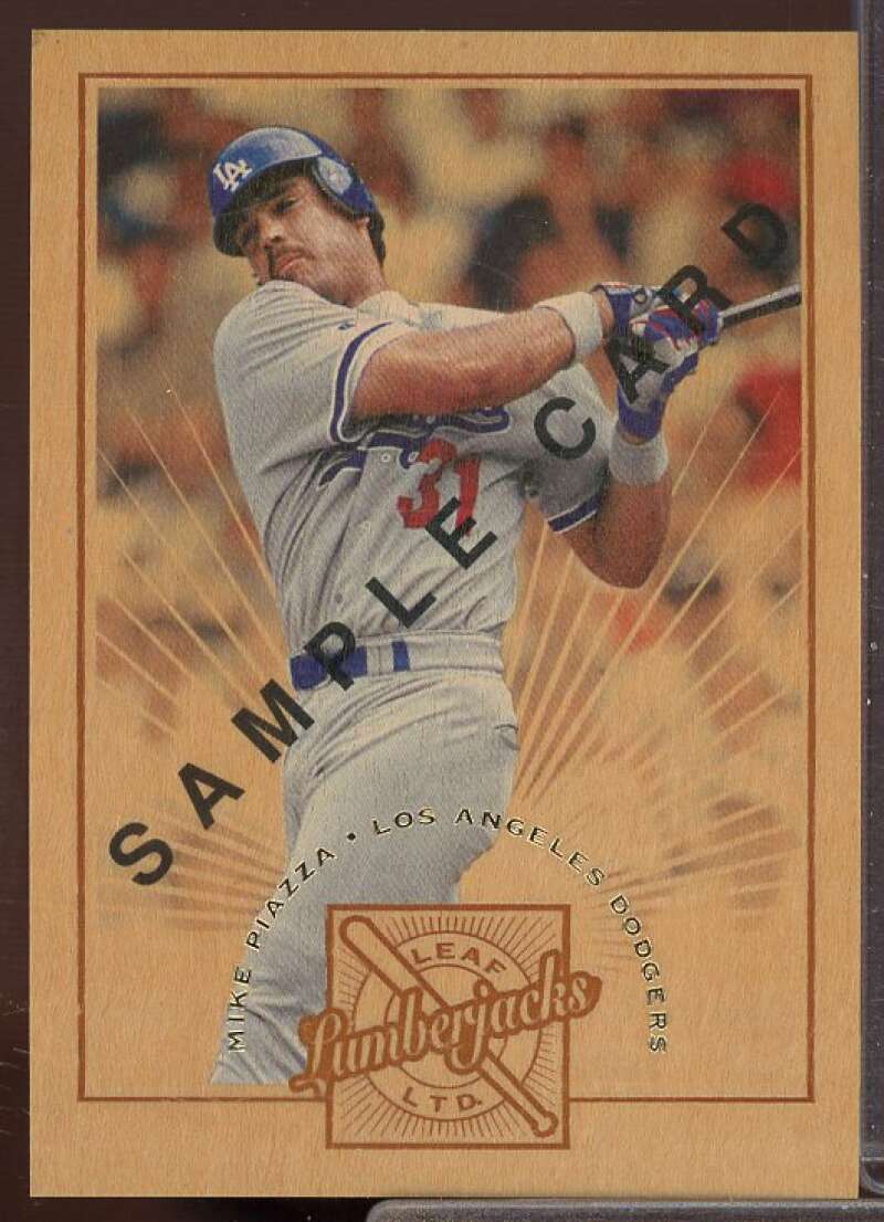 Mike Piazza Card 1996 Leaf Limited Lumberjacks Samples #8  Image 1