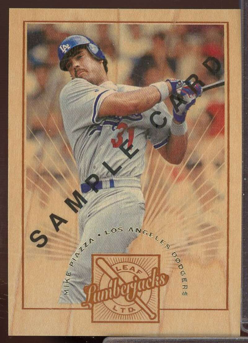 Mike Piazza Card 1996 Leaf Limited Lumberjacks Samples #8  Image 1
