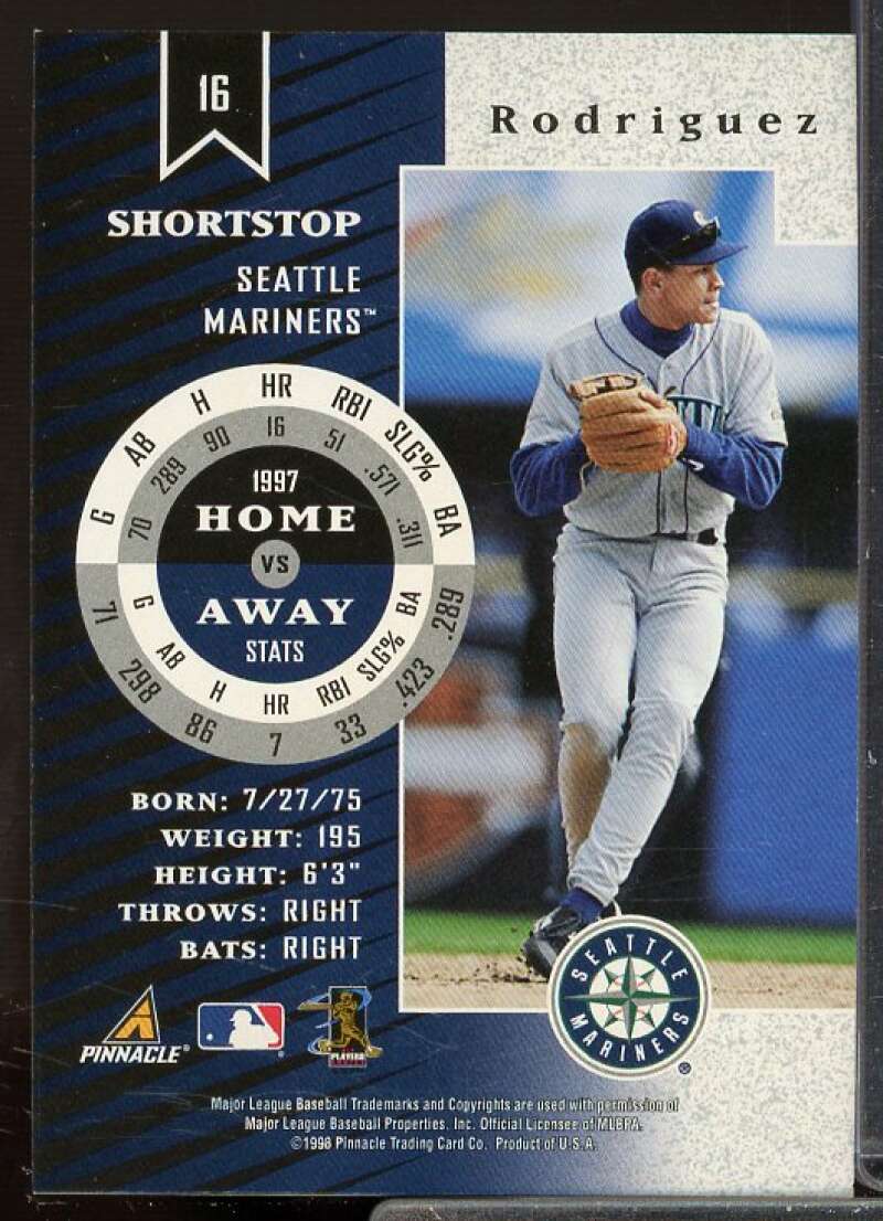 Alex Rodriguez Card 1998 Zenith Z-Silver #16  Image 2