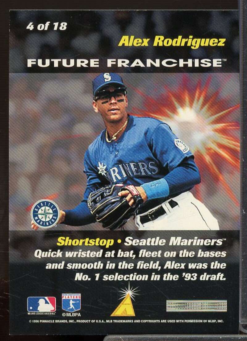 Alex Rodriguez Card 1996 Score Future Franchise #4  Image 2