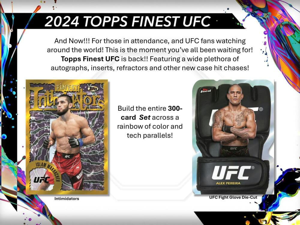 2024 Topps UFC Finest 6-Pack Blaster Box Image 3