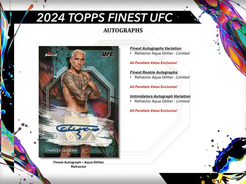 2024 Topps UFC Finest 6-Pack Blaster Box Image 6