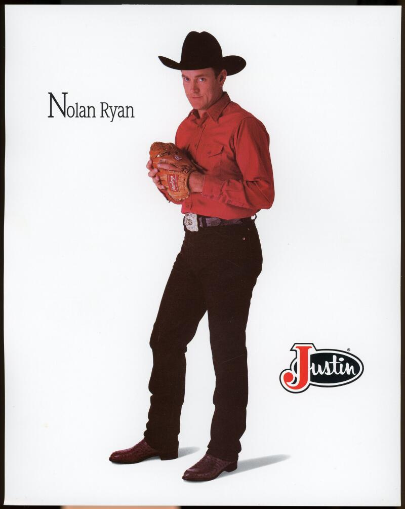  Justin Boots Company Nolan Ryan 8x10 Poster Image 1