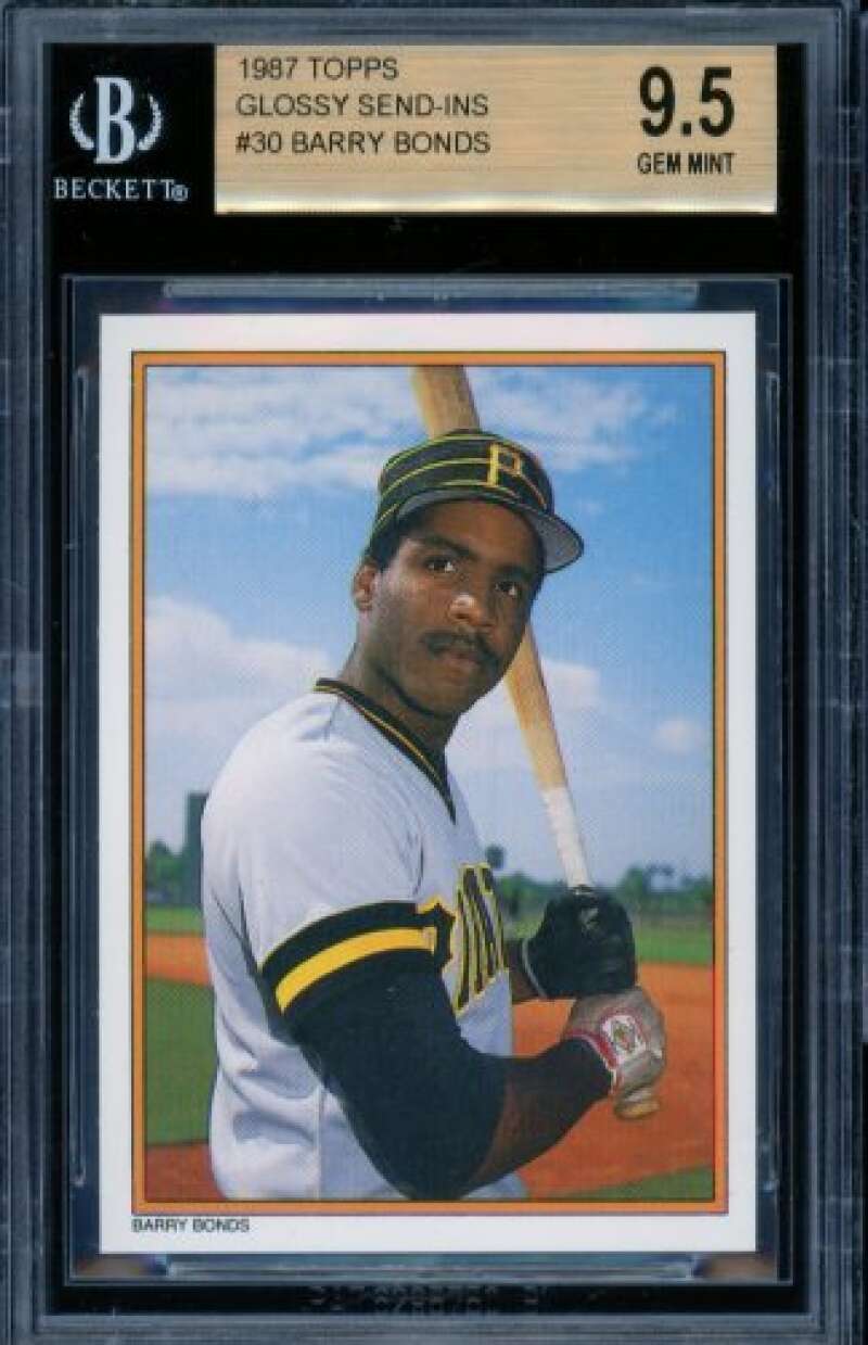 Barry Bonds Rookie Card 1987 Topps Glossy Send-Ins #30 BGS 9.5 Image 1