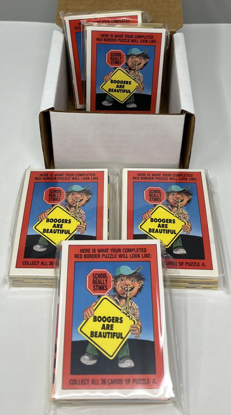 1986 Topps Snotty Signs Stickers Hand Collated (5) Complete Set 1-44 Image 1